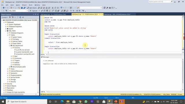 Exception Handling in SQL | Microsoft SQL Server | Analytics смотреть онлайн
