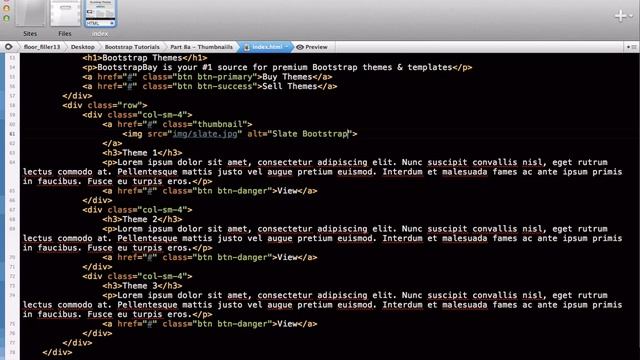 Bootstrap 3 Tutorial Pt.8 - Thumbnails & Images смотреть онлайн