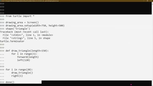Draw Easy Triangles using Python | Learn How to Draw with Python Turtle смотреть онлайн