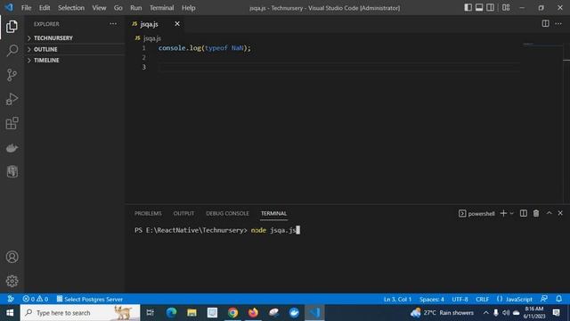 typeof NaN - what is the type of Not a number(NaN) in javascript explained console.log(typeof NaN) смотреть онлайн