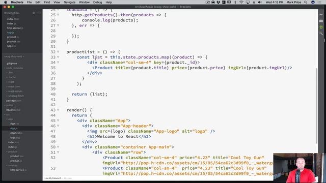 Full stack web development Course | 126. Swag Shop: Working With State in React смотреть онлайн