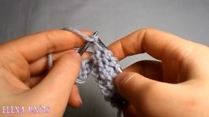 Вязание спицами  Двойной накид