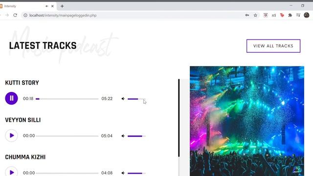 Intensity: A music streaming website смотреть онлайн