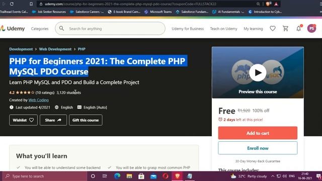 Udemy Free Certification Course | 17-06-2021 | Enroll now | Life time access смотреть онлайн