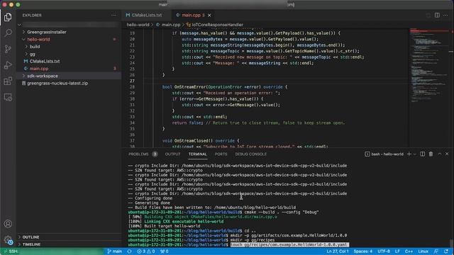Debugging C/C++ AWS IoT Greengrass Components using VSCode смотреть онлайн