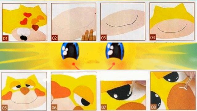 2 выкройки веселых подушек для детей; смотреть онлайн