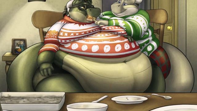 Fat furs [18] / Mazaku / Running from Corpulence /Weight gain comics смотреть онлайн