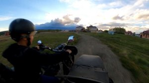 Мото "Урал" с двигателем от мотоблока