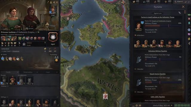 Sparta Mega Campaign |CK3| Episode 43 "Battle In The North" смотреть онлайн