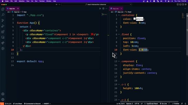 React intersection observer tutorial смотреть онлайн