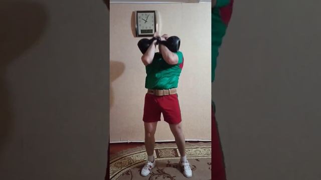 толчок двух гирь. 16 кг. 5 минут. смотреть онлайн