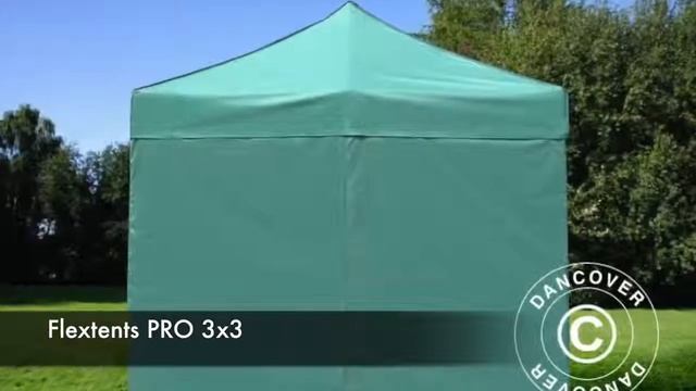 CARPA PLEGABLE FLEXTENTS PRO 3X3M VERDE, INCL. 4 LADOS смотреть онлайн