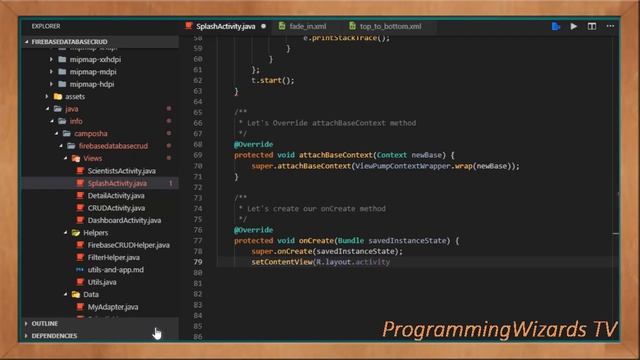 Android Live Courses S3E6 :Firebase Realtime DB CRUD - Dashboard and Splash Activities смотреть онлайн