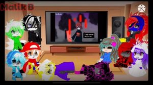 Undertale Reacts to X!Chara vs Player(Feat Underplayer)(Gacha Club)