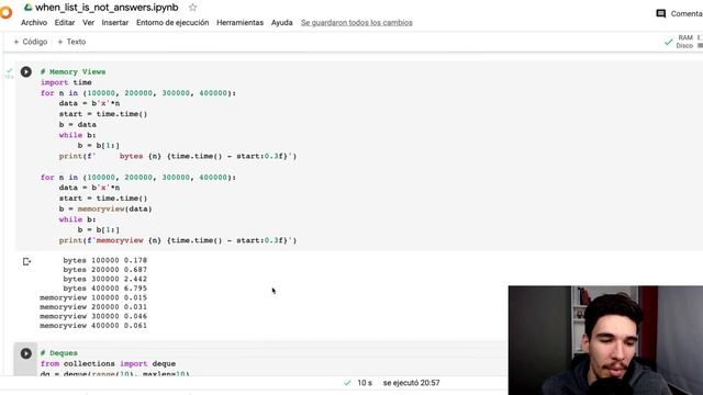 Python Intermedio/Avanzado - Array, memoryview y colas смотреть онлайн