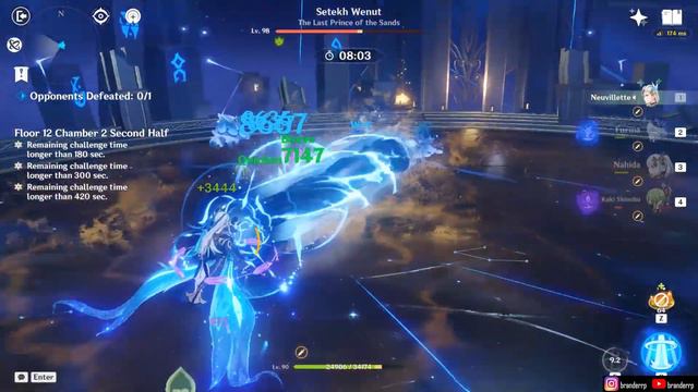 [DUO] Spiral Abyss 4.4! Bennett Xiangling Duo & Neuvillette Hyperbloom | Floor 12 Genshin Impact смотреть онлайн