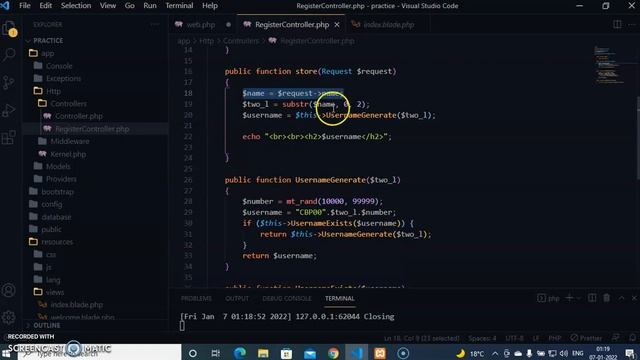 ? Auto generate unique username with name in Laravel 8 | IN HINDI ??? смотреть онлайн
