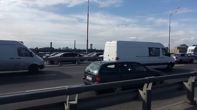Вид на Подол и реку Днепр с Гаванского моста Киев. Прогулки по Киеву. смотреть онлайн