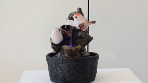 Фонтан настольный с подсветкой Green Apple Птички 2