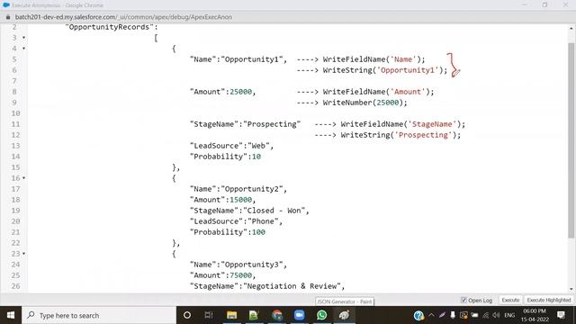 Session4 JSON Generator Class in salesforce integration || JSON Generator in salesforce apex #apex смотреть онлайн