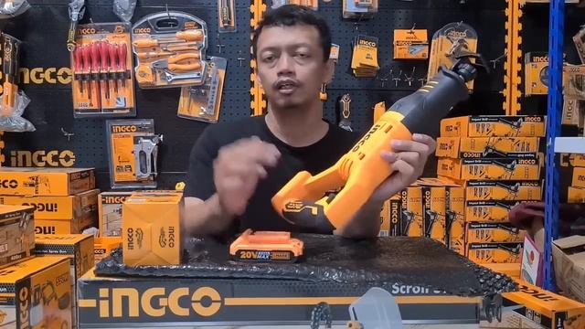 Mesin Reciprocating Gergaji Kayu Besi Cordless 20 Volt INGCO CRSLI1151