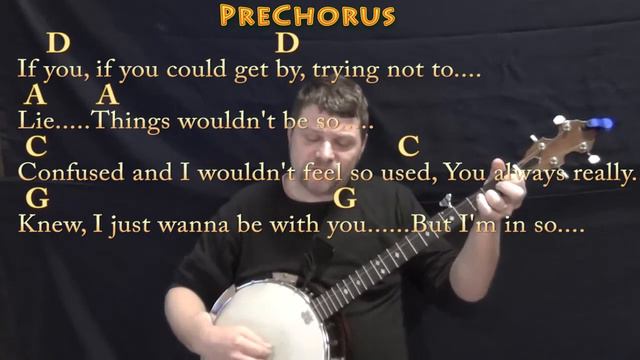 Linger (The Cranberries) Banjo Cover Lesson with Chords/Lyrics смотреть онлайн