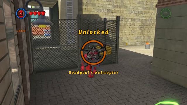 Lego Marvel Unlock-Deadpool Helicopter+Gameplay-2nd Deadpool Mission смотреть онлайн
