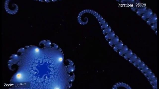 ► Mandelbrot Set (zoom to 10 power 102) смотреть онлайн