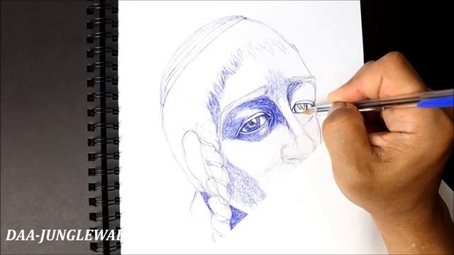 HOW TO DRAW A JEWISH MAN FACE- BLUEPOINT PEN BASIC DRAWING смотреть онлайн