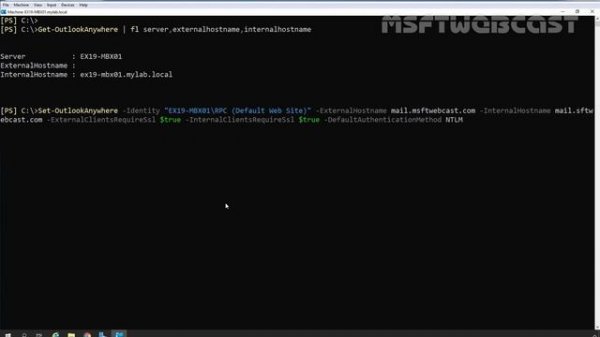 26. Configure Outlook Anywhere in Exchange 2019