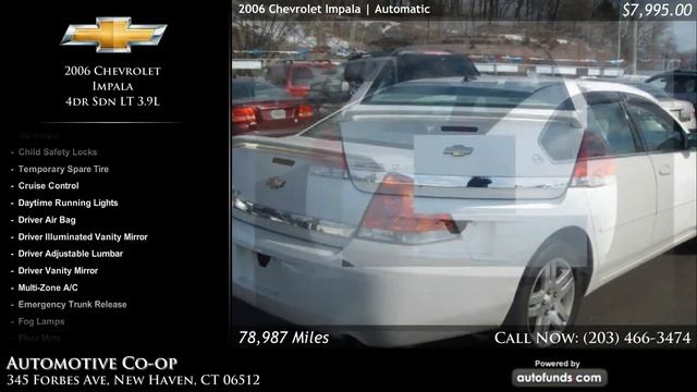 Used 2006 Chevrolet Impala | Automotive Co-op, New Haven, CT смотреть онлайн