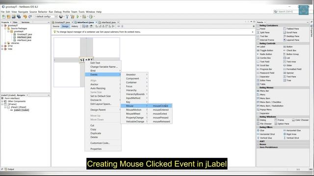 JAVA Mouse Clicked Event in jLabel смотреть онлайн