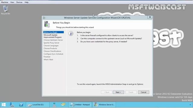 Step by Step : Installing & Configuring WSUS in Server 2012 R2 смотреть онлайн