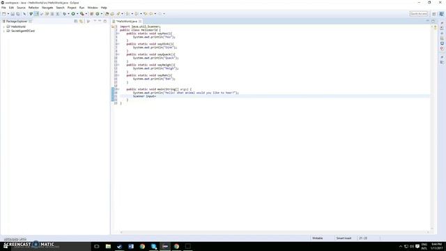 cjct.online Level 4: Java Scanner Animal Generator смотреть онлайн