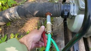 Автономный полив для клубники на базе мотопомпы