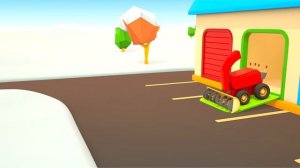 Helper Cars: a timber truck & an excavator. Car cartoons full episodes.