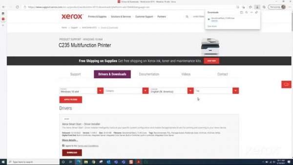 Xerox® C235/B225/B235 MFPs Xerox® C230/B310/B230 Printers: Windows Print Driver Setup