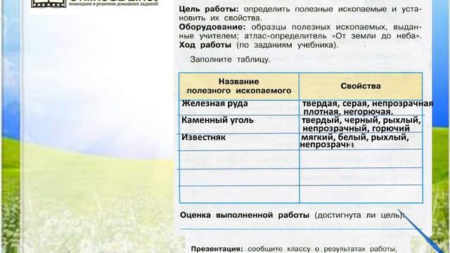 Задание 2 Полезные ископаемые - Окружающий мир 3 класс (Плешаков А.А.) 2 часть смотреть онлайн