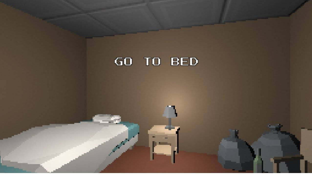 Passing The Game Go To Bed _ Прохождение игры Go To Bed