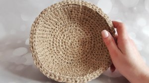 КОРЗИНКА ИЗ ДЖУТА БЕЗ КАНАТА