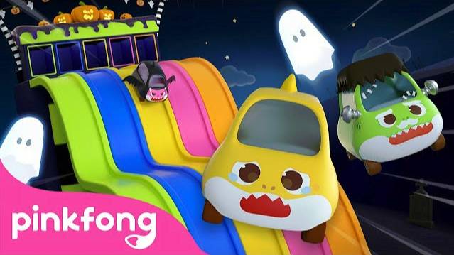 Baby Shark 🎃Halloween Slide | Knock Knock Trick Or Treat | Halloween Costume | Pinkfong Colors