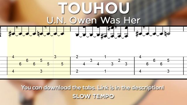 東方Project / Touhou Project - UN Owen Was Her Guitar Tutorial | Guitar Lesson + TABS смотреть онлайн