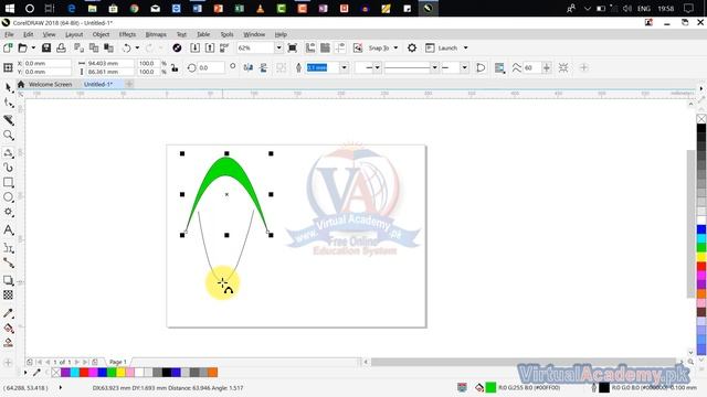 CorelDraw | Uses of B-Spline, Polyline, 3-Point Curve, smart Drawing, and Live sketch tools | 14 смотреть онлайн