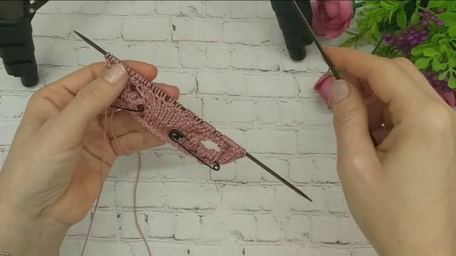 Вязаное платье для куклы Тильды . Платье спицами. МК. смотреть онлайн