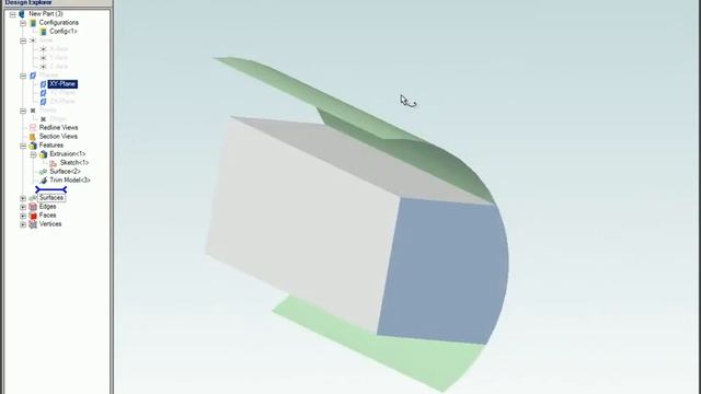 Trim Model in Alibre Design (Legacy Interface) смотреть онлайн