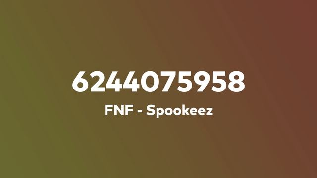 FNF - Spookiz Roblox ID | Roblox Music ID