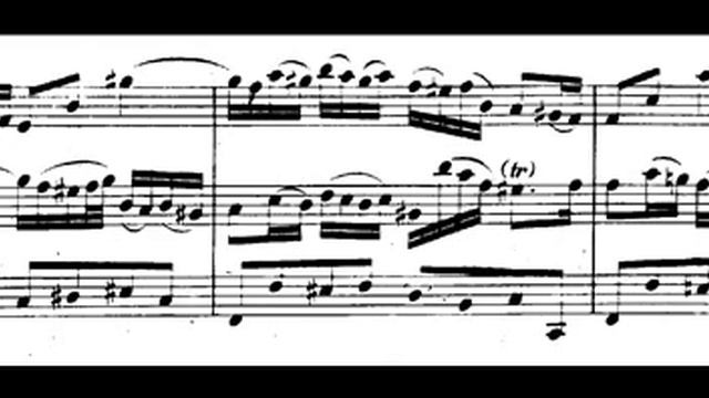 Bach, Violin Sonata BWV 1014 - III: Andante (score) смотреть онлайн
