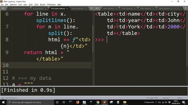 Speed Coding from string to Html Table смотреть онлайн