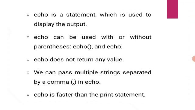 Echo in php смотреть онлайн