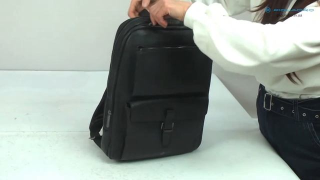 Обзор рюкзака для ноутбука Piquadro ARES/Black CA5193W101_N смотреть онлайн